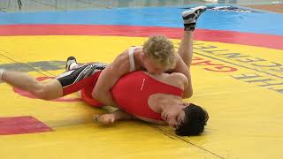 Wrestling / Ringen MDM 2024 in Jena, Junioren (U20), 74 kg, Freestyle, Abdurashidov, R. - Lehmann