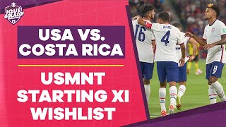 Projected USMNT Starting XI | Adams, McKennie & Musah need to be the midfield 3 | USA vs. Costa Rica
