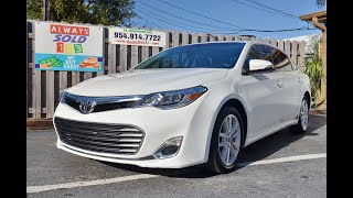 White 2014 Toyota Avalon XLE – Only 42K Miles! #toyotaavalon #floridacars #usedcars