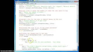 Python Soda Machine - Part 2