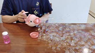 Dolphin Bubble Gun Review 2021 - Cute Gatline Bubble Machine