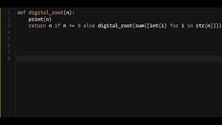 Python - Sum Of Digits/Digital Root | Codewars 6KYU
