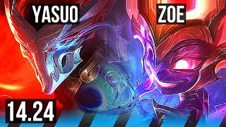 YASUO vs ZOE (MID) | NA Master | 14.24