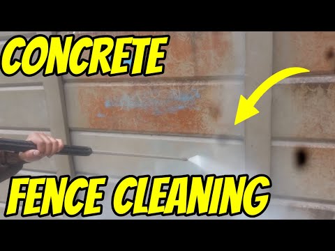 Concrete Fence Panel Cleaning Concrete Fence Panel Cleaning