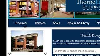 How to Search the Electronic Journal Center EJC