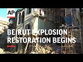 Restoration of historic Beirut homes damaged by blast begins