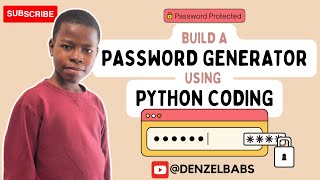 Passwords Generator with Python. #Cybersecurity #passwordgenerator #pythontutorial #programming