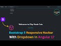⚡Bootstrap 5 Responsive Navbar with Dropdown in Angular 17 |Bootstrap Navbar in Angular 17