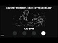 country straight drum metronome loop 120 bpm