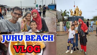 Juhu Beach ⛱️ | Mumbai Chowpatty | Street Food | @mariakhan.03 @mukeem03