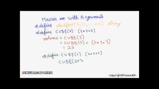 C Programming: Preprocessor (Macro with Arguments, Substitution) Lesson1