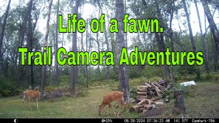 Wildlife Wonders: A Fawn's Journey Captured by Trail Camera!