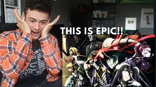BADASS!! OVERLORD Openings (1-4) FIRST TIME REACTION