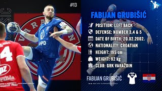 Fabijan Grubišić - Left Back - GRK Varaždin - Highlights - Handball - CV - 2022/23
