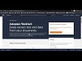 AWS Textract Tutorial 1|| AWS Textract Extract data text/tables/forms from images or documents