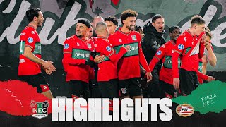 N.E.C. buigt 1-3 achterstand in extremis om | Highlights #NECPSV