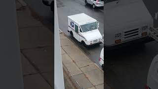 Mailman parked blocking my driveway violating a city ordinance #violation