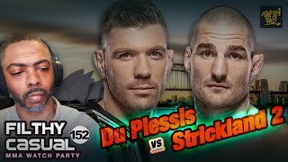 #UFC312 DuPlessis vs Strickland 2  || Filthy Casual MMA Watch Party No. 152