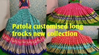 9642570708 patola customized long frocks M to XXL size new collection