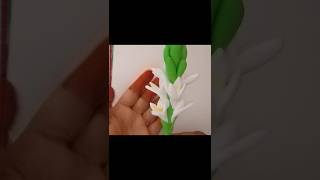 How to Make Tuberose with Super Clay✨♥️ #tuberose #clayflowerart #shortvideo #yt_shorts