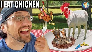 CHICKEN DONKEY!!  YUMMY!!!  (FV Family Oreo meets new Goat Vlog)