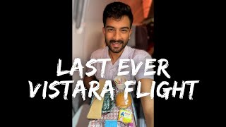 Last Vistara Flight Ever! An Unforgettable Experience 💜✈️