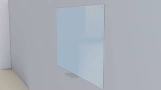 How to install a glass board?