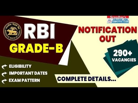 RBI Grade B Notification 2023 | Recruitment | Vacancy, Qualification ...