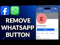 How To Remove WhatsApp Button From Facebook Page