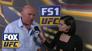 Dana White talks with the UFC on FOX crew after the fights | INTERVIEW | UFC 220