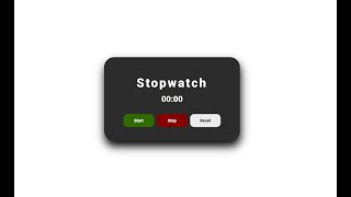 Stopwatch Tutorial | Create stopwatch using HTML, CSS and Javascript | beginners to advance