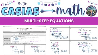 Solving Multi Step Equations | Algebra 1 Lesson