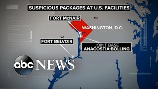 FBI investigates suspicious packages at several military bases