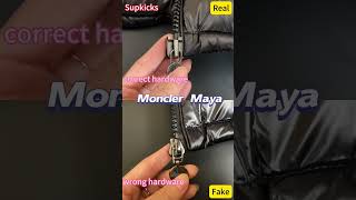 Real vs Fake Moncler Maya Black Jacket Review #shorts