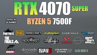 RTX 4070 Super + Ryzen 5 7500F : Test in 20 Games in late 2024