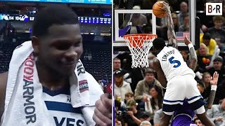'Best dunk of my career' Anthony Edwards Reacts to His Dunk on John Collins