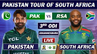 PAKISTAN vs SOUTH AFRICA 3rd ODI Match LIVE COMMENTARY | PAK vs SA ODI MATCH LIVE | PAK 9 OVERS