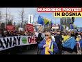 Hundreds protest Bosnia's High Representative in Sarajevo