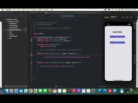 How to Navigate from one View Controller to another using Swift