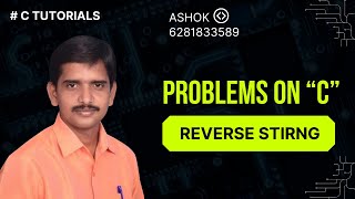 🔁 Reverse a String in C Without Using strrev() | Simple For Loop Method