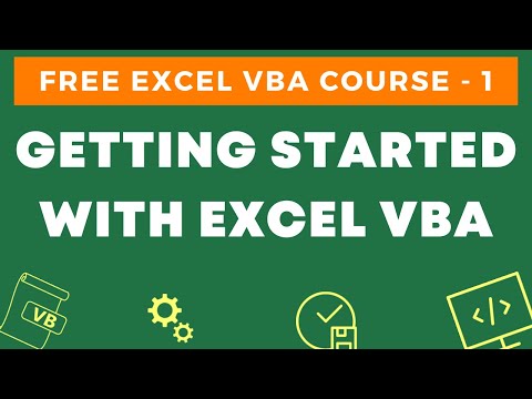 Free Excel VBA Course #1 - Getting Started with Excel VBA [An Introduction]