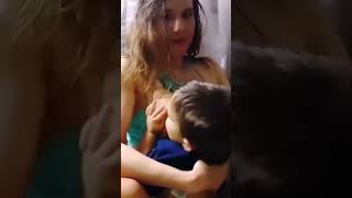 Hot Mom Breastfeeding 😘 #breastfeeding #shorts