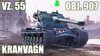 Kranvagn, Vz.55 \u0026 Obj. 907 ● WoT Blitz