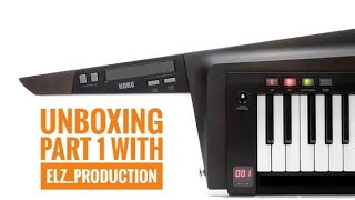 UNBOXING KORG RK100S2 BK, keytar PART 1