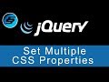 Set Multiple CSS Properties - jQuery Ultimate Programming Bible
