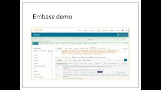 Embase demo of exporting records