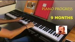 PIANO PROGRESS (9 MONTHS)  - FROM BEGINNER TO FANTAISIE IMPROMPTU