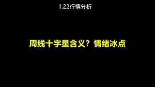 1.22叼毛资本第二十一期晨报周线十字星含义？情绪冰点#比特币   #期货交易 #binance #doge #以太坊 #btc #bitboycrypto #加密货币