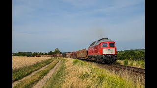 Der umgeleitete Güterzug wird umgeleitet - Einsatz für die Ludmilla vor langen Autozügen