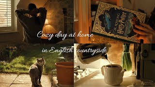 Cozy Slow Day At Home In English Countryside | Books | Natural Hair Care | Cottagecore Silent Vlog